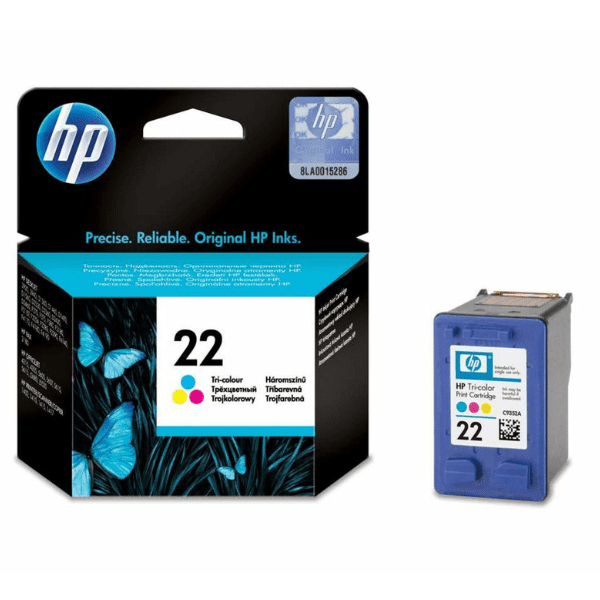 HP 22 Tri-colour Ink Cartridge Original C9352AE Single-pack