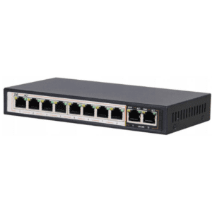 D-Link 10-Port Gigabit Long-Range PoE Switch – 8x PoE Ports + 2x Uplink Ports, 96W PoE Budget