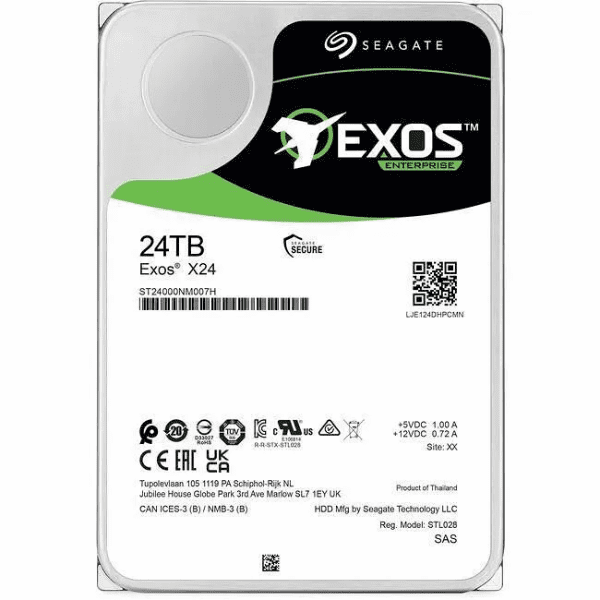 Seagate Exos X24 3.5-inch 24TB 7200 RPM SAS Internal HDD - Image 2