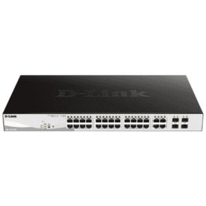 D-Link 28-Port Gigabit Smart Managed PoE Switch – 24x 10/100/1000 PoE Ports + 4x Gigabit SFP Ports