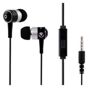 Volkano Stannic Series Earphones with Mic Black