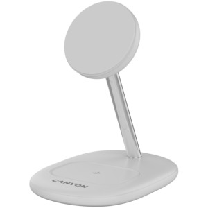 CANYON wireless charger WCS-205 15W Qi2 2-in-1 without adapter White
