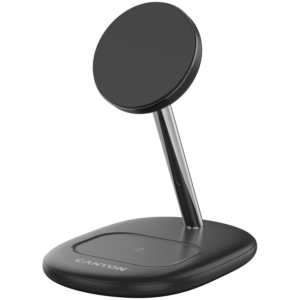 CANYON wireless charger WCS-205 15W Qi2 2-in-1 without adapter Black