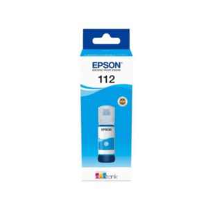 Epson 112 Ecotank Pigment Cyan Ink Bottle, 4500 pages