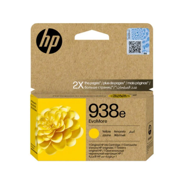 HP 938e EvoMore Yellow Original Ink Cartridge ~1,650 pages