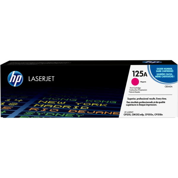 HP 125A Magenta Original LaserJet Toner Cartridge,1,400 pages