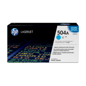 HP 504A Cyan Original LaserJet Toner Cartridge,7,000 pages