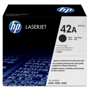 HP 42A Black Original LaserJet Toner Cartridge,10,000 pages
