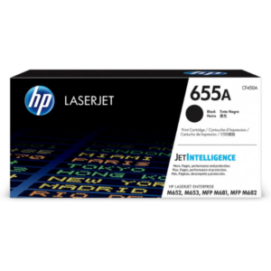 HP 655A Black Original LaserJet Toner Cartridge,12,500 pages