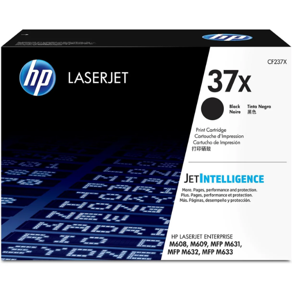HP 37X High Yield Black Original LaserJet Toner Cartridge,25,000 pages