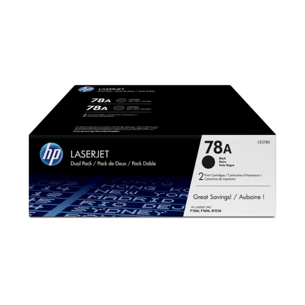 HP 78A 2-pack Black Original LaserJet Toner Cartridges - Image 3