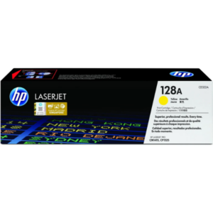 HP 128A Yellow Original LaserJet Toner Cartridge,1,300 pages
