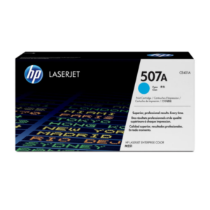 HP 507A Cyan Original LaserJet Toner Cartridge,6,000 pages