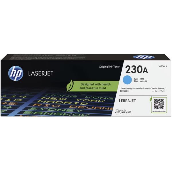 HP 230A Cyan Original LaserJet Toner Cartridge ~1,800 pages