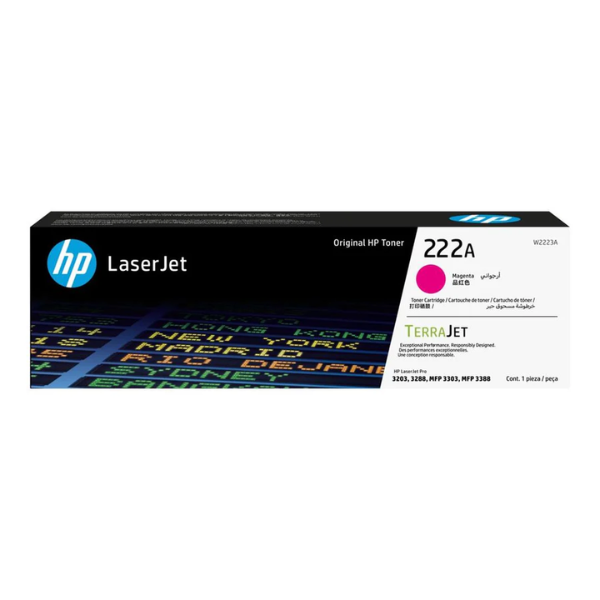 HP 222A Magenta Original LaserJet Toner Cartridge ~1,200 pages