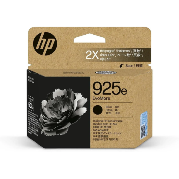 HP 925e EvoMore Black Original Ink Cartridge ~1,000 pages