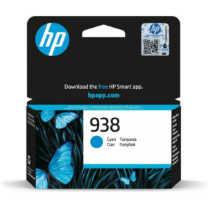 HP 938 Cyan Original Ink Cartridge ~800 pages