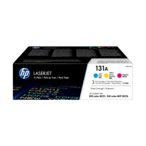 HP 131A 3-pack Cyan/Magenta/Yellow Original LaserJet Toner Cartridges,Per cartridge: 1,800 pages cyan, 1,800 pages magenta, 1,800 pages yellow