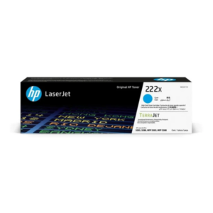 HP 222X High Yield Cyan Original LaserJet Toner Cartridge ~2,500 pages