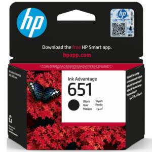 HP 651 Black Original Ink Advantage Cartridge,~600 pages