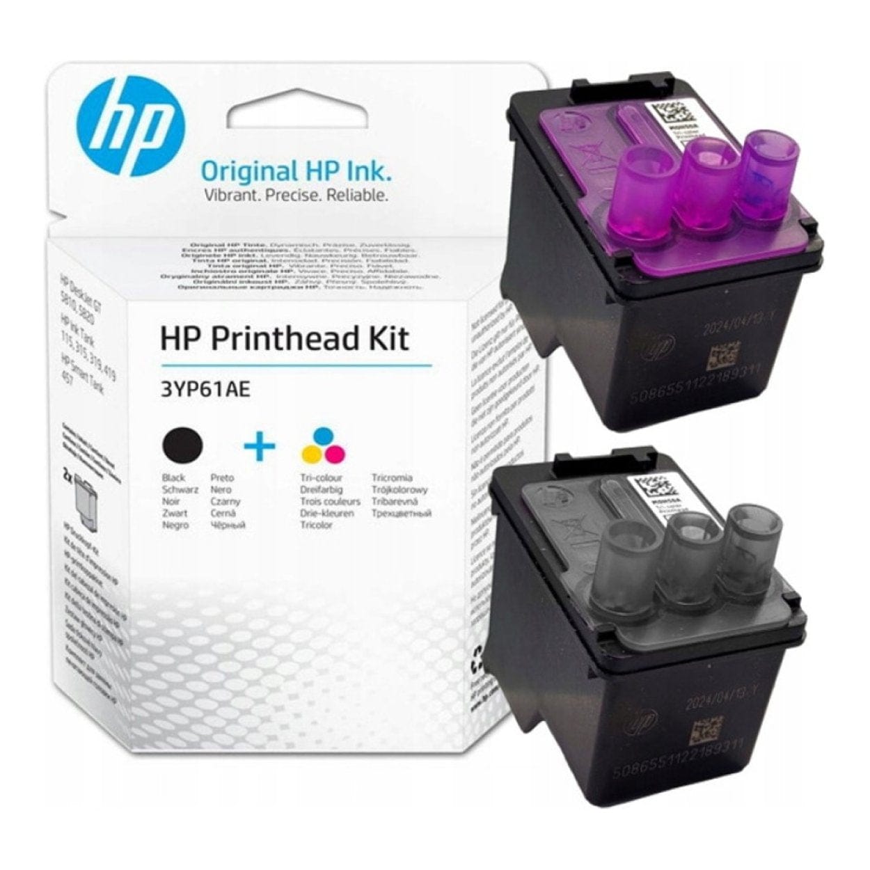 HP Black and Tri-color GT Original Printhead Kit 3YP61AE - Image 3