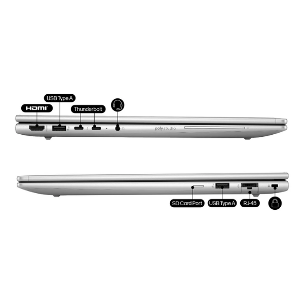 HP EliteBook 6 G1i 16' Intel Core Ultra 5 225U 24GB RAM 512GB SSD Win 11 Pro AI Notebook - Image 4