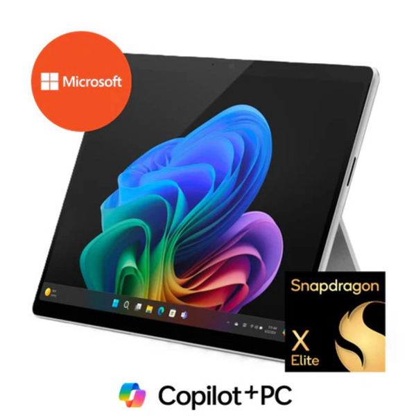 Microsoft Surface Pro 11 13-inch OLED PixelSense AI 2-in-1 Laptop - Snapdragon X Elite 1TB SSD 32GB RAM Win 11 Pro Platinum