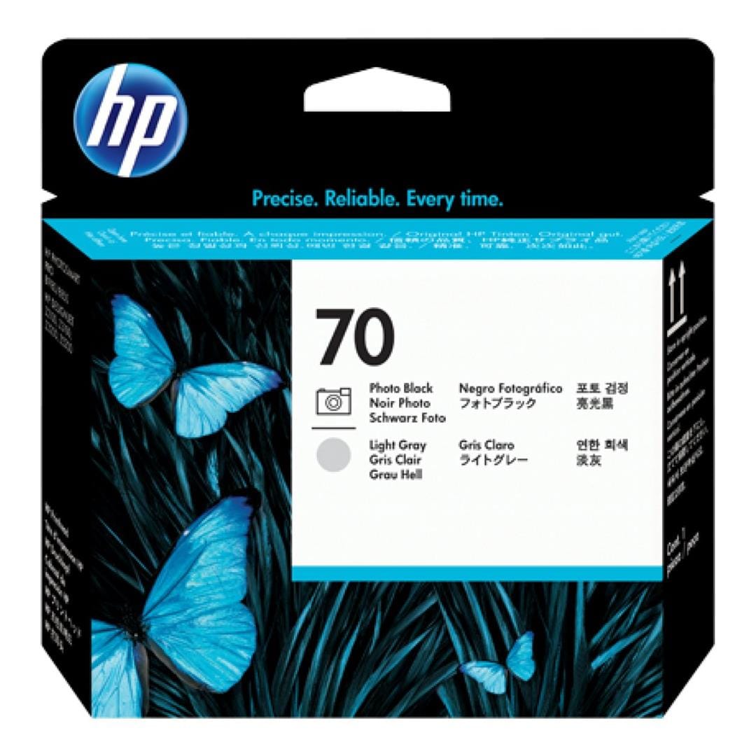 HP 70 DesignJet Photo Black and Light Grey Printhead C9407A