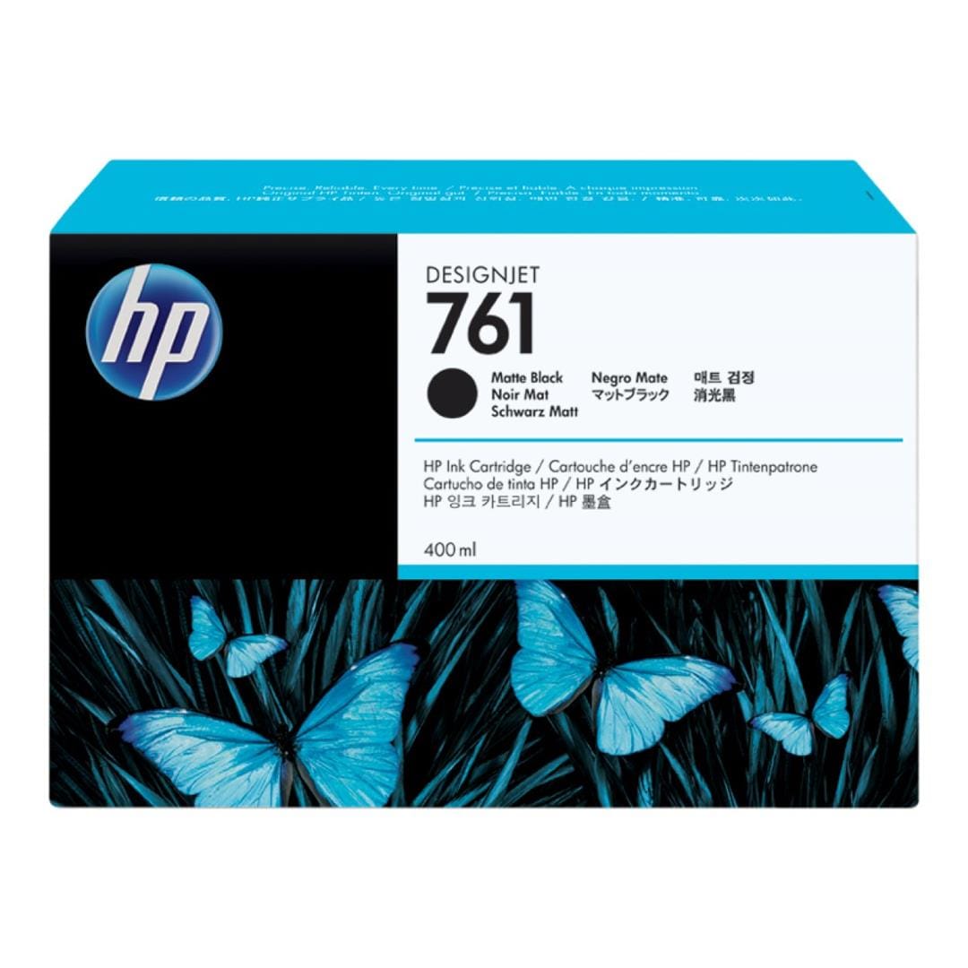 HP 761 DesignJet Matte Black Ink Cartridge Original CM991A Single-pack