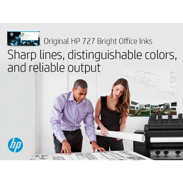 HP 727 DesignJet Grey High Yield Ink Cartridge Original F9J80A Single-pack - Image 2