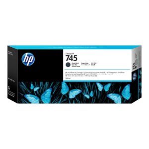 HP 745 DesignJet Matte Black High Yield Ink Cartridge Original F9K05A Single-pack