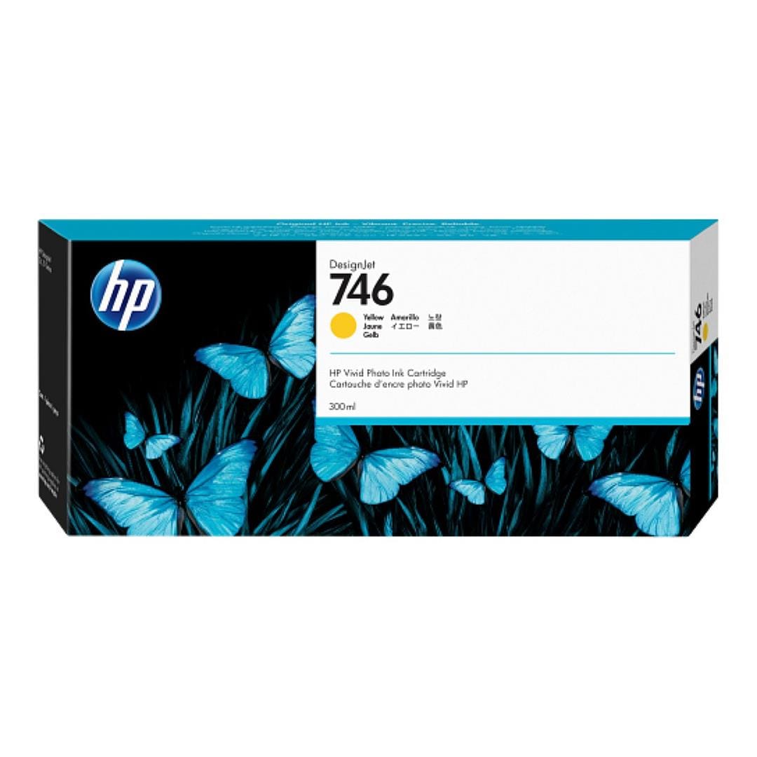 HP 746 DesignJet Yellow Standard Yield Ink Cartridge Original P2V79A Single-pack