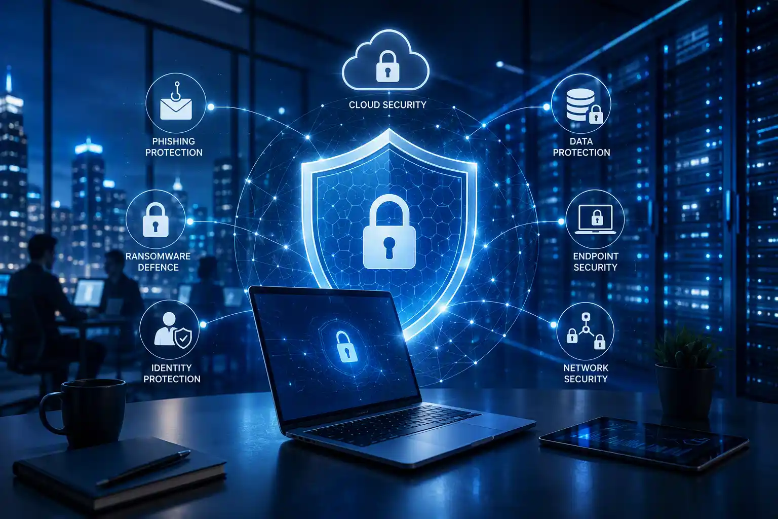 Business ransomware recovery and cyber attack protection