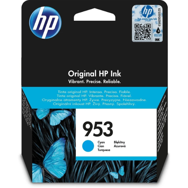 HP 953 Cyan Standard Yield Printer Ink Cartridge Original Single-pack