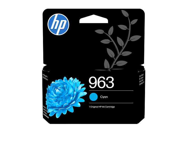 HP 963 Cyan Original Ink Cartridge