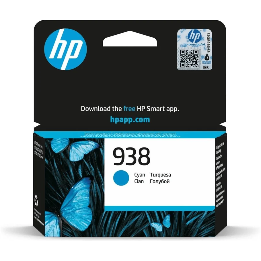 Rog Router Login HP 938 Cyan Printer Ink Cartridge Original 4S6X5PE Single pack ...