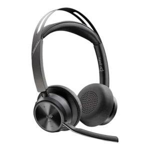 HP Poly Voyager Focus 2 Wireless Stereo Bluetooth Headset (9T9J6AA) – USB-C BT700 Dongle, Charge Stand & Advanced ANC