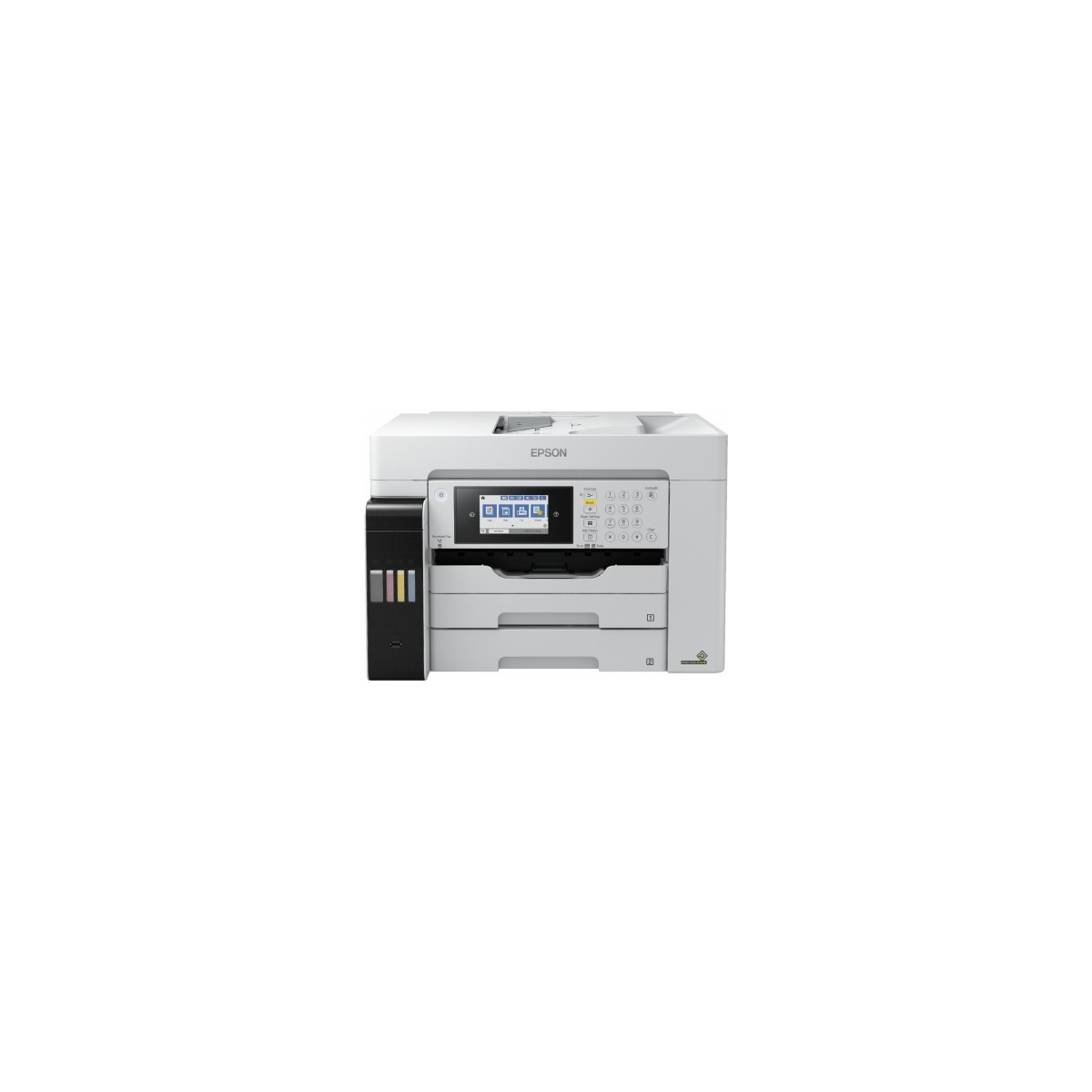 Epson 32ppm Mono 32ppm Colour A3+ Print Scan Copy Fax USB/USBHost Wi-Fi/Wi-FiDirect Ethernet AutoDuplexPrint&Scan ADF PCL incl 1 set of ink