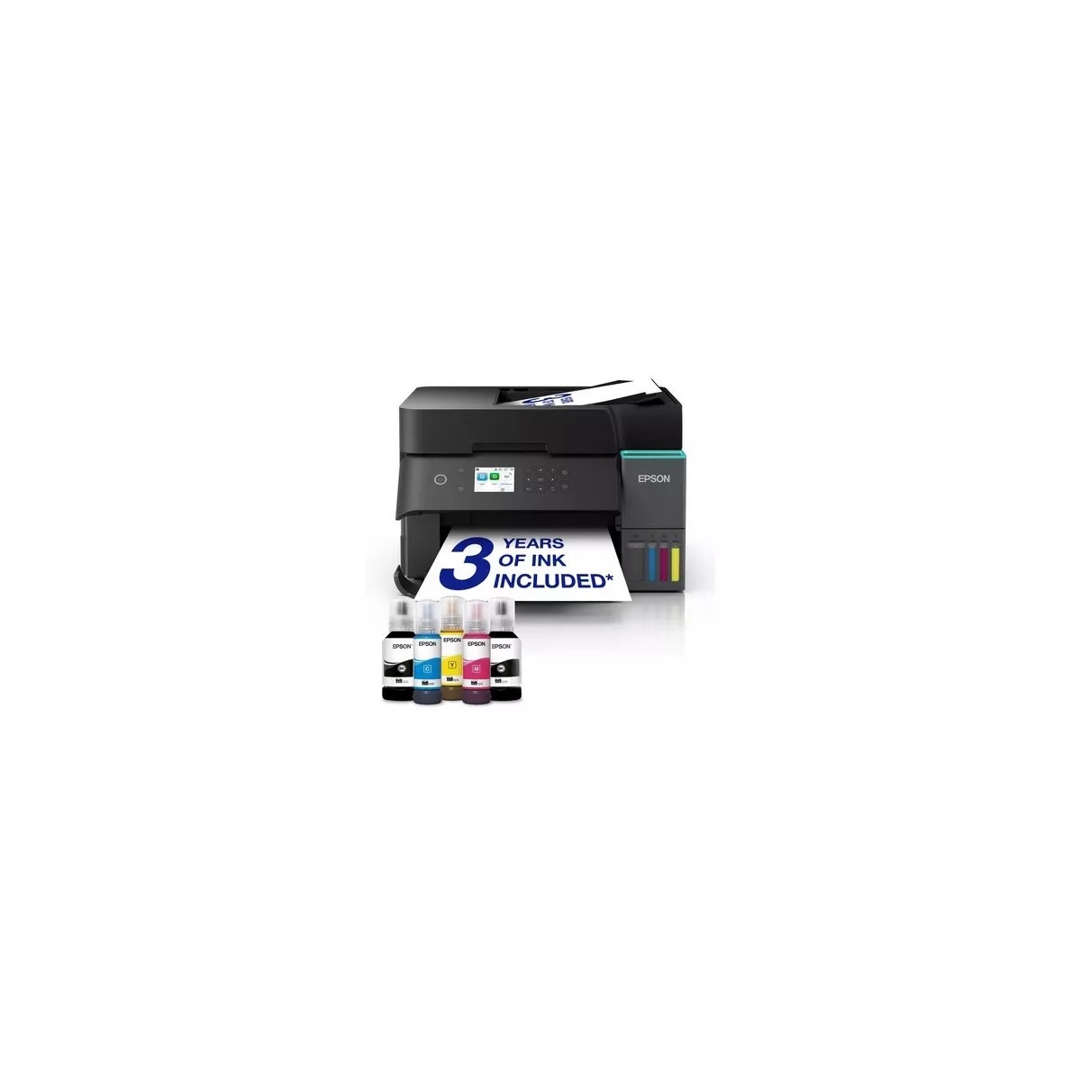 Epson 35ppm Mono 23ppm Colour A4 Print Scan Copy USB Wi-Fi/Wi-FiDirect Ethernet AutoDuplexPrint ADF incl 1 set of ink (2 x Black)