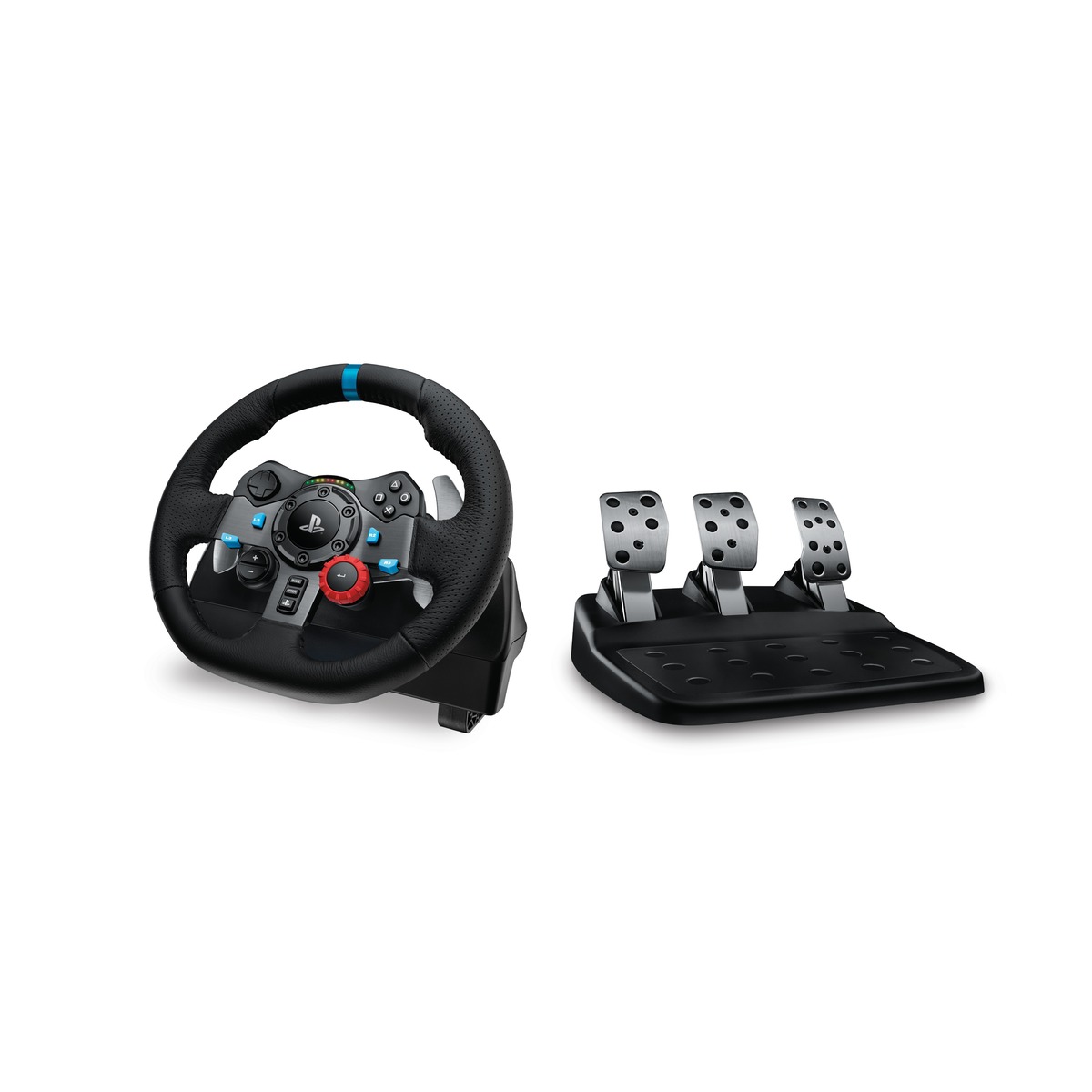 Logitech G29 Driving Force Racing Wheel – Gaming Accessory – PlayStation4 and PlayStation5 – Stainless steel paddle and hand stitched leather wheel