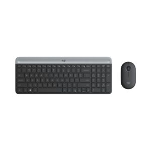 Logitech MK470 - Wireless Keyboard and Mouse combo - Graphite - Slimline - USB