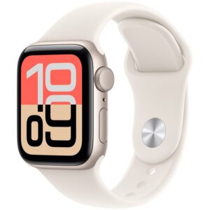 Apple Watch SE 3 GPS 40 mm Starlight Aluminium Case with Starlight Sport Band-M/L