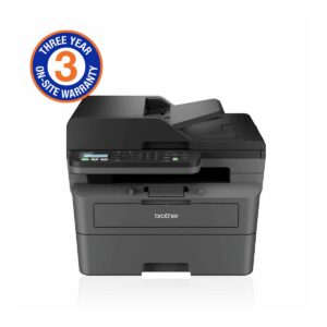 Brother Mid-Range Mono Laser MFC with Duplex printing and wired and wireless printing capabilities (3YR onsite)