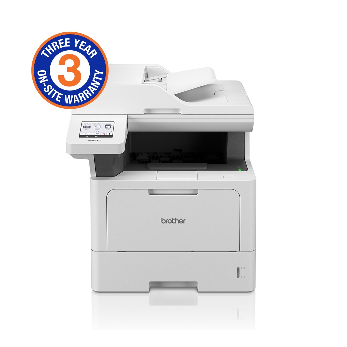 Brother High Speed Mono Laser MFC with Duplex printing and wireless networking capabilities (3YR onsite)