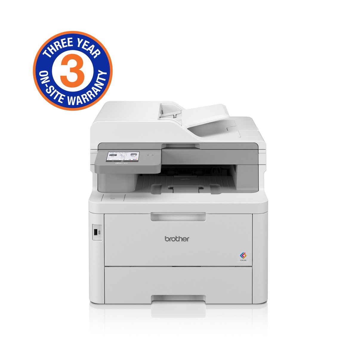 Brother High Speed Colour Laser MFC with wired and wireless printing capabilities (3YR Onsite)