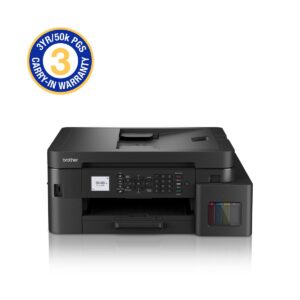 Brother Colour Ink Tank A4 4-IN-1 Print Copy Scan Fax/ USB/ Wired Wireless/ WiFi Direct/ Duplex Print only (3 YR / 50 000 Page Carry In Warranty)