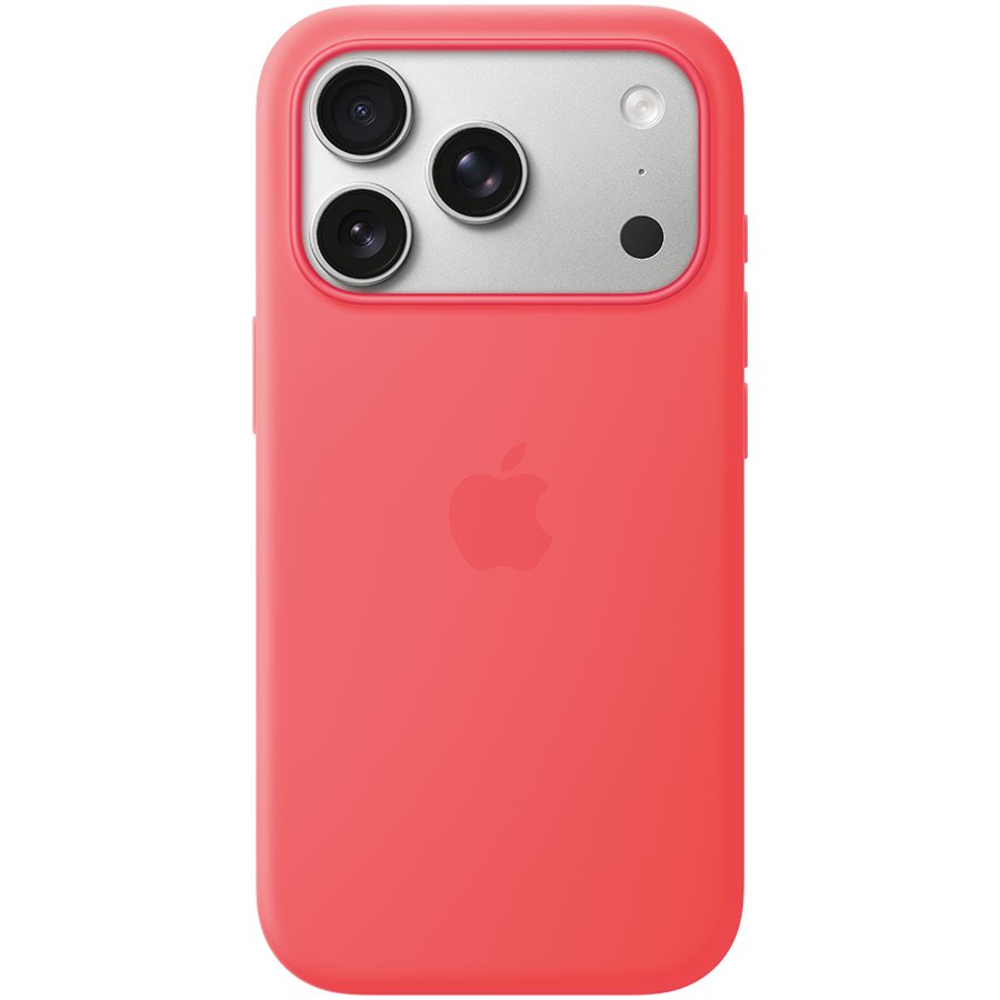 Apple iPhone 17 Pro Silicone Case with MagSafe - Bright Guava