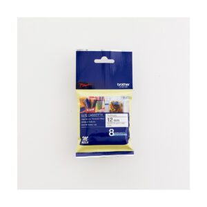 Non Laminated Tape 8M X 12MM Black On White