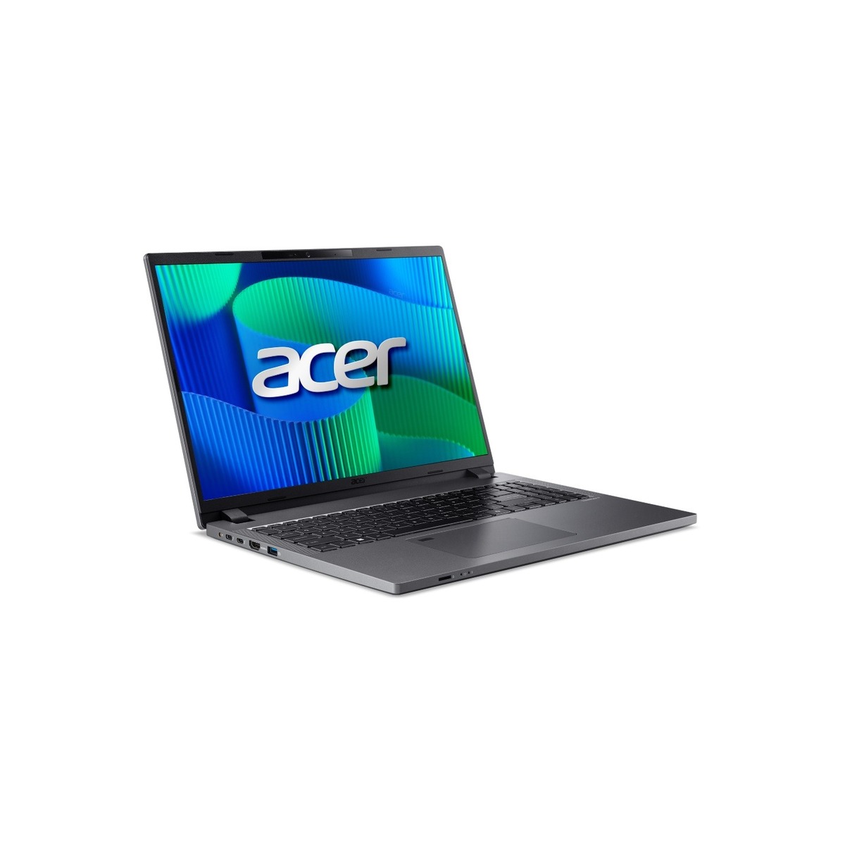 Acer TravelMate TMP216-51-G2-TCO-749F 16"WUXGA SlimBezel IPS Intel Core 7 Processor 150U LTE 16 GB DDR5 Memory (1 x extra DIMM slot) 512GB PCIe nVMe SSD Micro SD card reader WIFI6E+BT 2x2 AX+BT 6E Acer PBA FPR FHD IR camera 53Wh Li-ion battery 65W TypeC adapter Win11 Pro 3 Years On Site Warranty