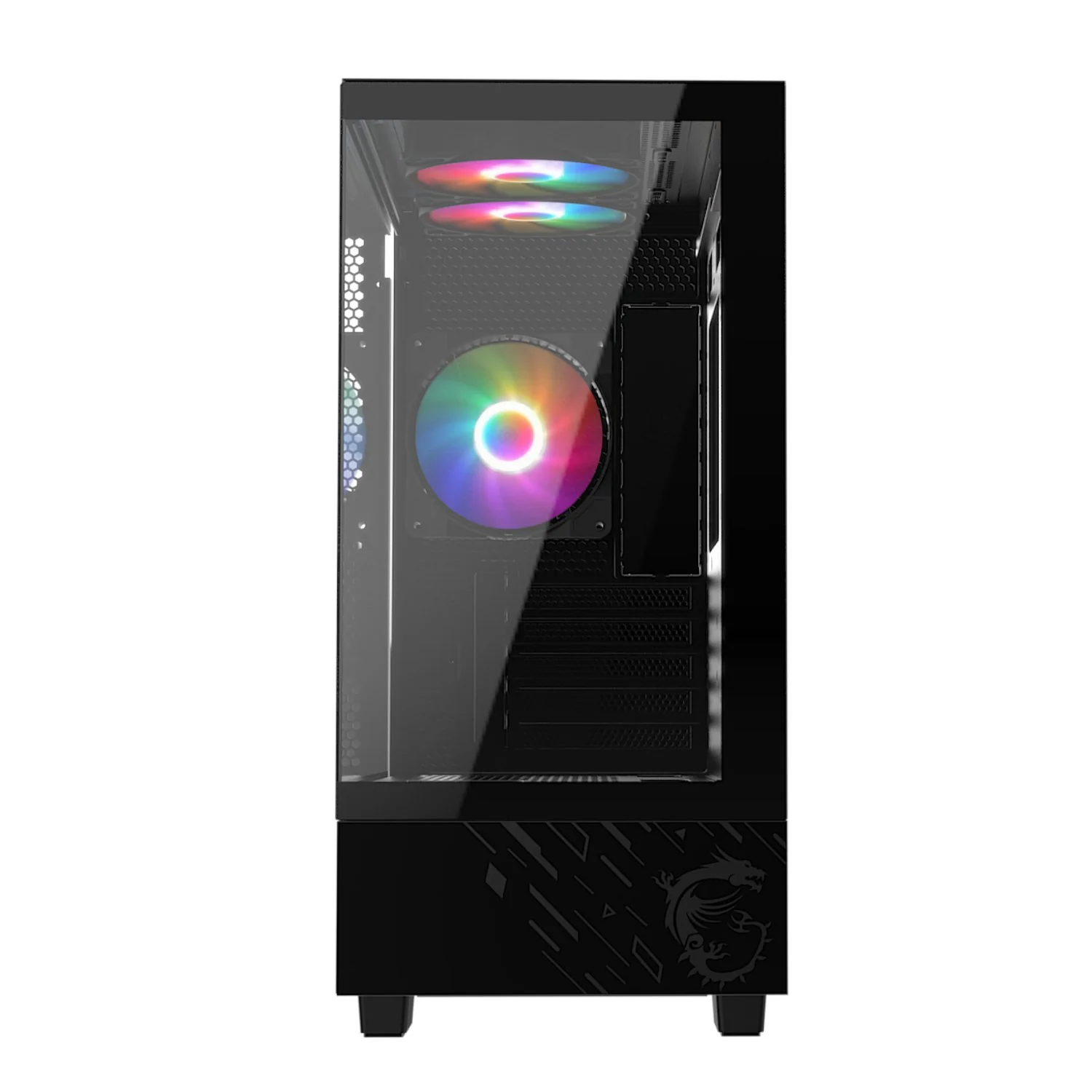 MSI MAG PANO M110A Micro-ATX Gaming Chassis – Black (PAG PANO M110A) - Image 2